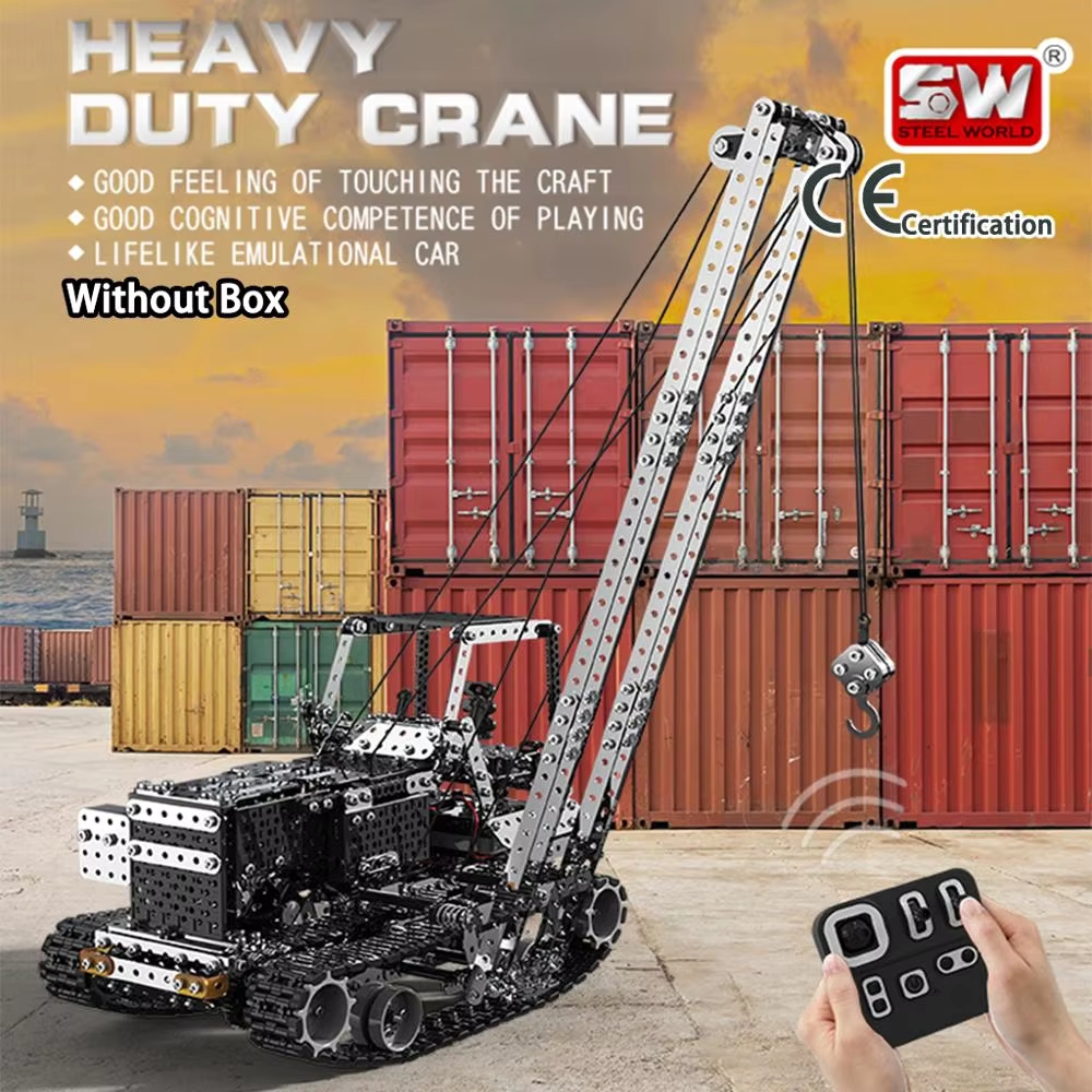 Heavy Equipment Vehicles - DIY Metal RC Crane Electric Hoist