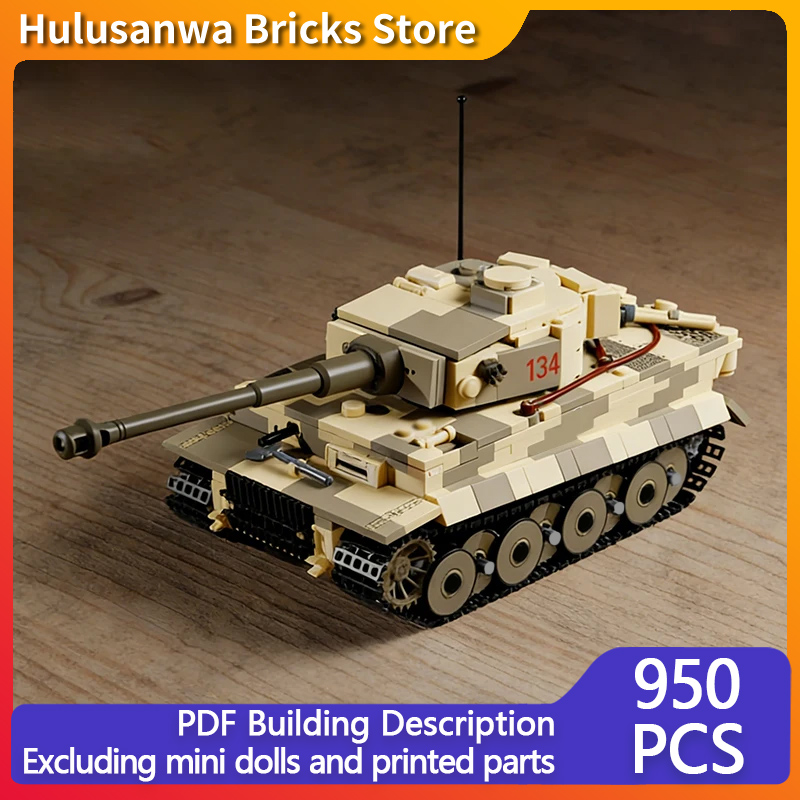 Heavy Military Tank Model MOC  - Heavy Equipment Battery ulasan dan harga