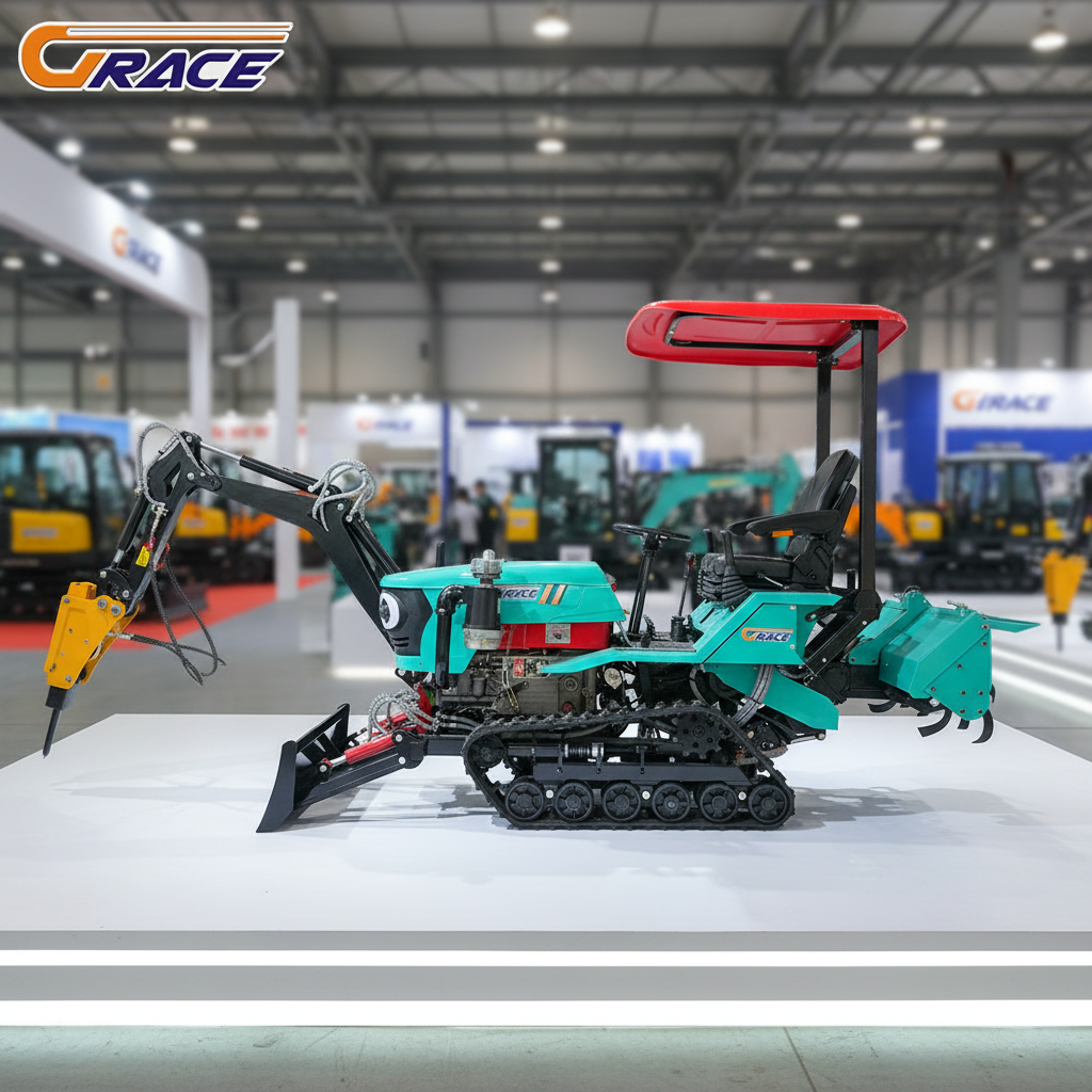 Customize Mini Crawler Tractor - Mini Bulldozer Attachments ulasan dan harga