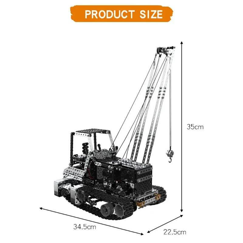 DIY Metal RC Crane Electric Ho - Heavy Equipment Vehicles ulasan dan harga