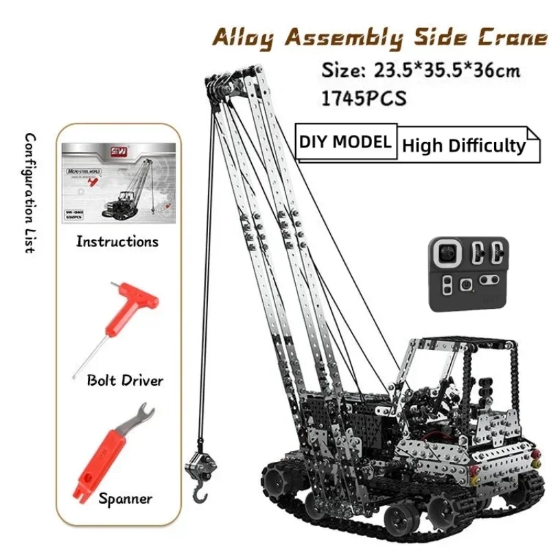 DIY Metal RC Crane Electric Ho - Heavy Equipment Vehicles ulasan dan harga