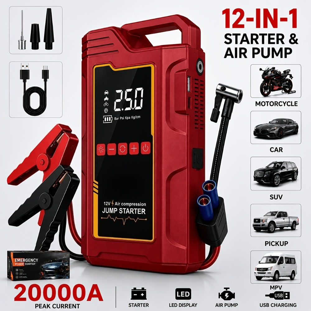 20000A Peak 12-in-1 Portable J - Heavy Equipment Battery ulasan dan harga