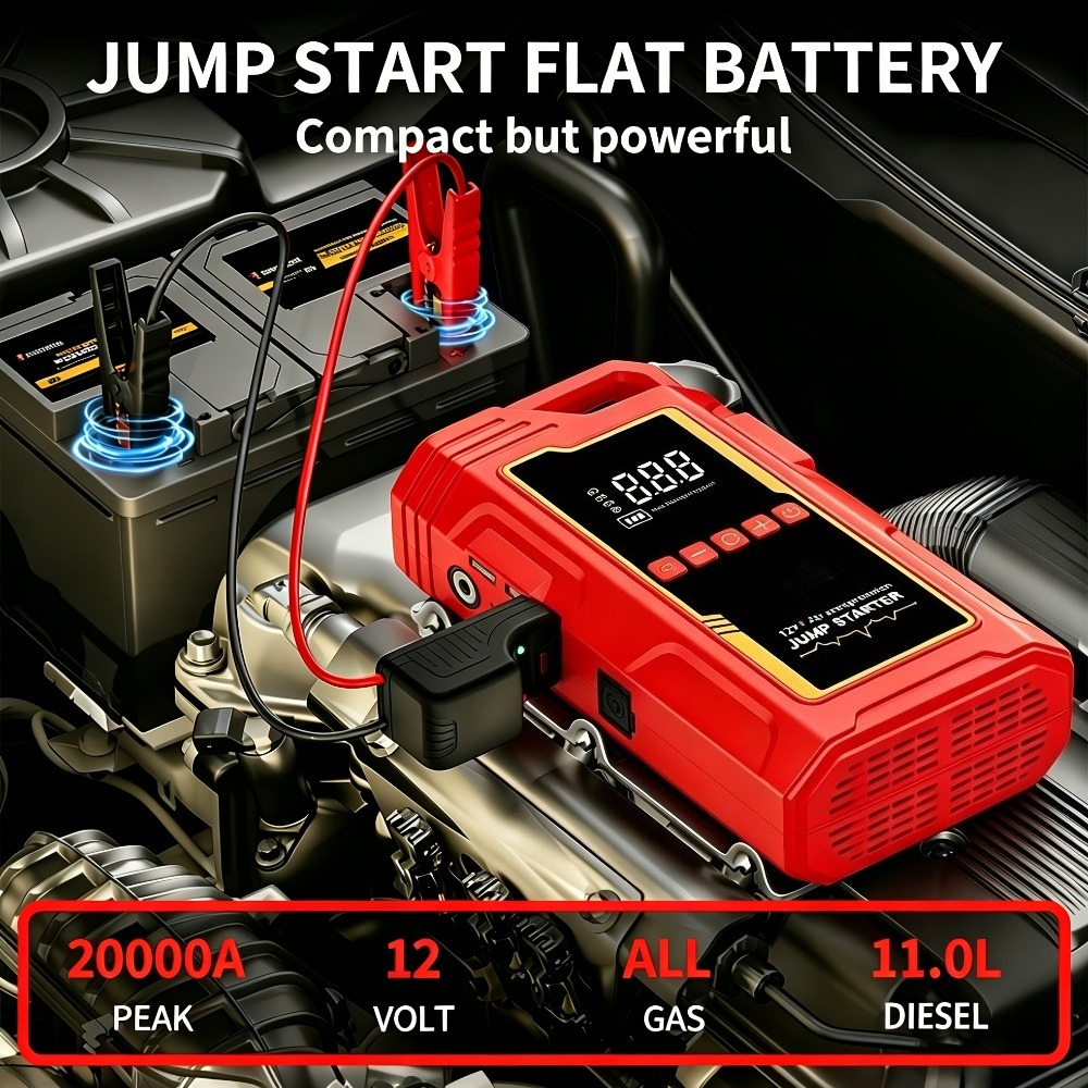20000A Peak 12-in-1 Portable J - Heavy Equipment Battery ulasan dan harga