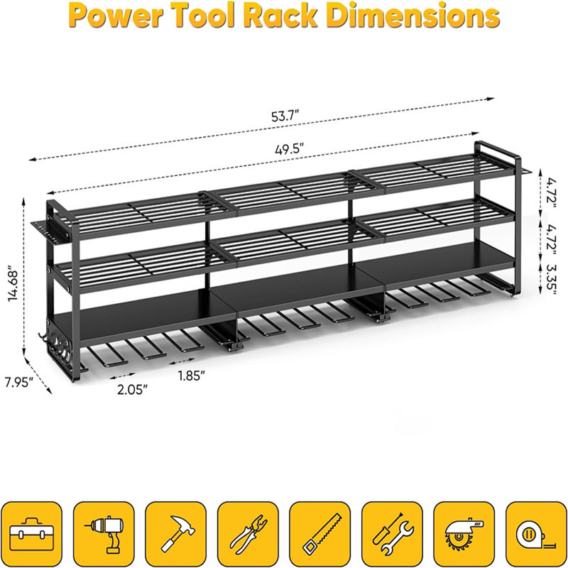 Large Power Tool Organizer Wal - Heavy Equipment Battery ulasan dan harga