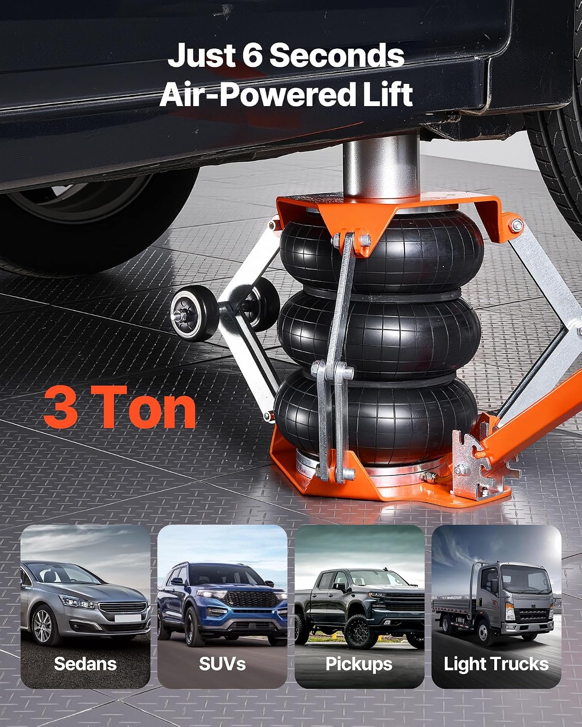 Triple Bag Air Jack With Suppo - Heavy Equipment Vehicles ulasan dan harga