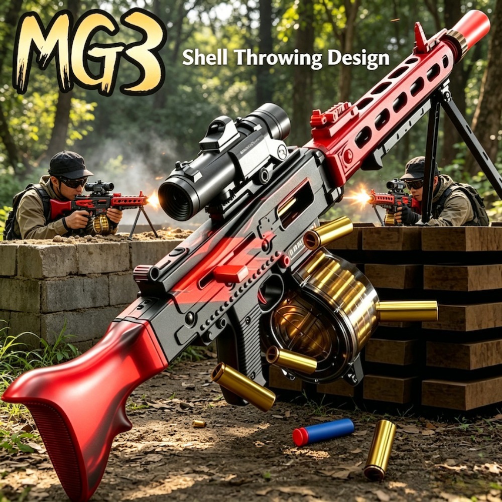 MG3 Shell Ejecting Soft Bullet - Heavy Equipment Certificate ulasan dan harga